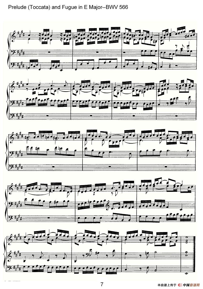 Prelude (Toccata) and Fugue in E Major--BWV 566（管风琴谱）(1)566-007.jpg