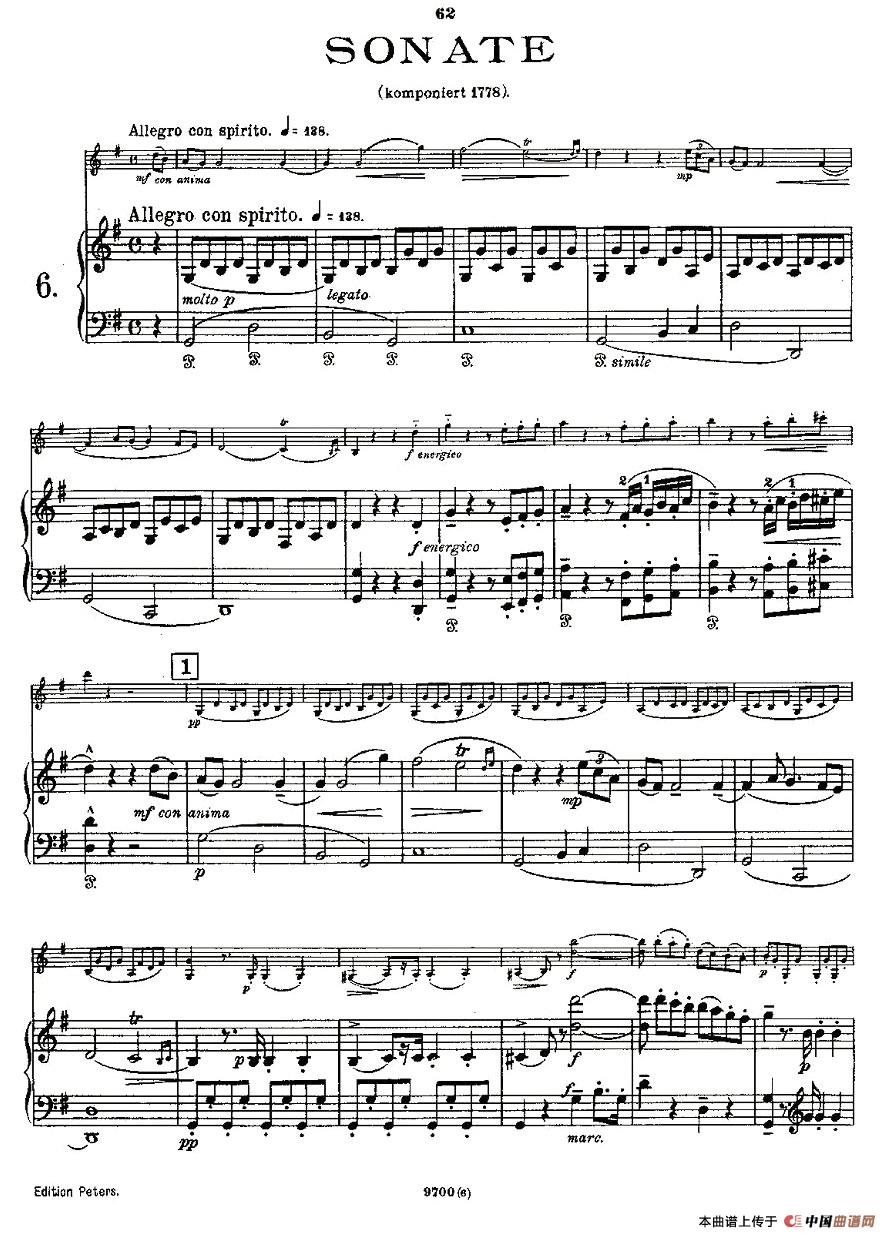 Mozart - Violin Sonata No.6, KV. 301(第六小提琴奏鸣曲)(1)KV. 301-001.jpg