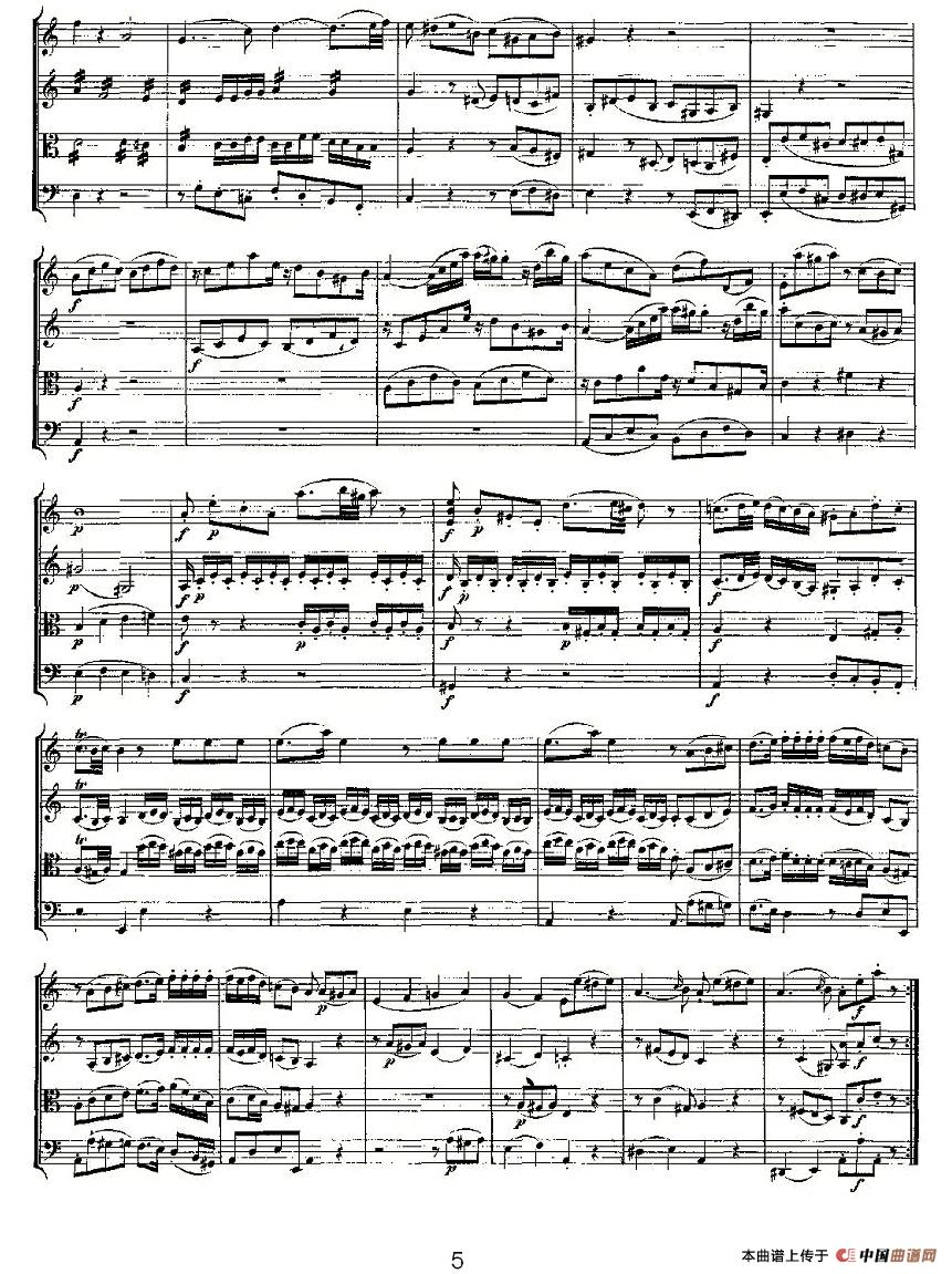Quartet No. 5 in F Major, K. 158（F大调第五弦乐四重奏）(1)K. 158 -005.jpg