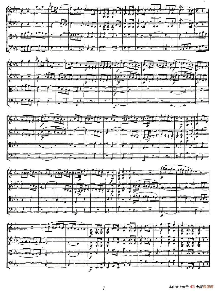 Quartet No. 7 in Eb Major, K. 160（降E大调第七弦乐四重奏）(1)K. 160 -007.jpg