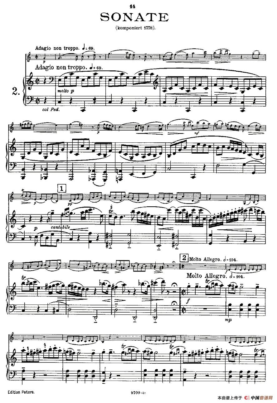 Mozart - Violin Sonata No.2, KV. 303（第二小提琴奏鸣曲）(1)KV. 303-001.jpg