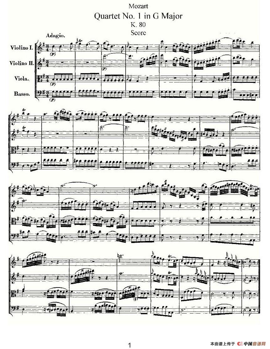 Quartet No. 1 in G Major, K. 80 (G大调第一弦乐四重奏)(1)G大调第一弦乐四重奏 -001.jpg