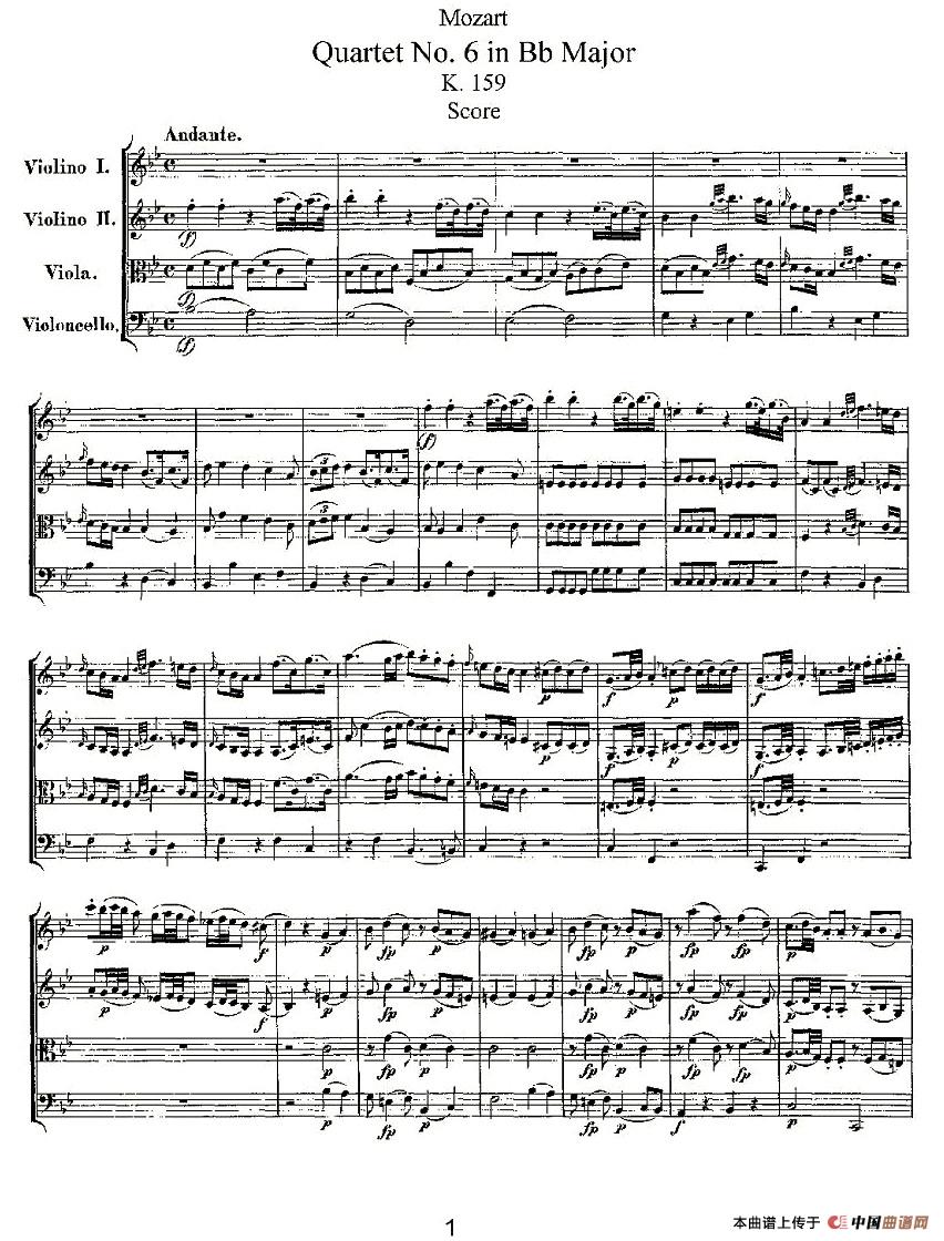 Quartet No. 6 in Bb Major, K. 159（降B大调第六弦乐四重奏）(1)K. 159 -001.jpg