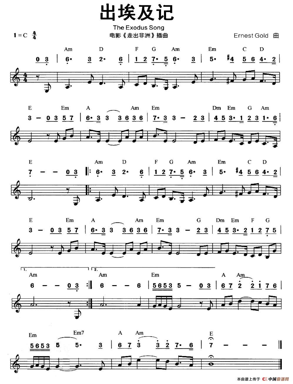 出埃及记（电影《走出非洲》插曲）（线简谱混排版）(1)图片121.jpg