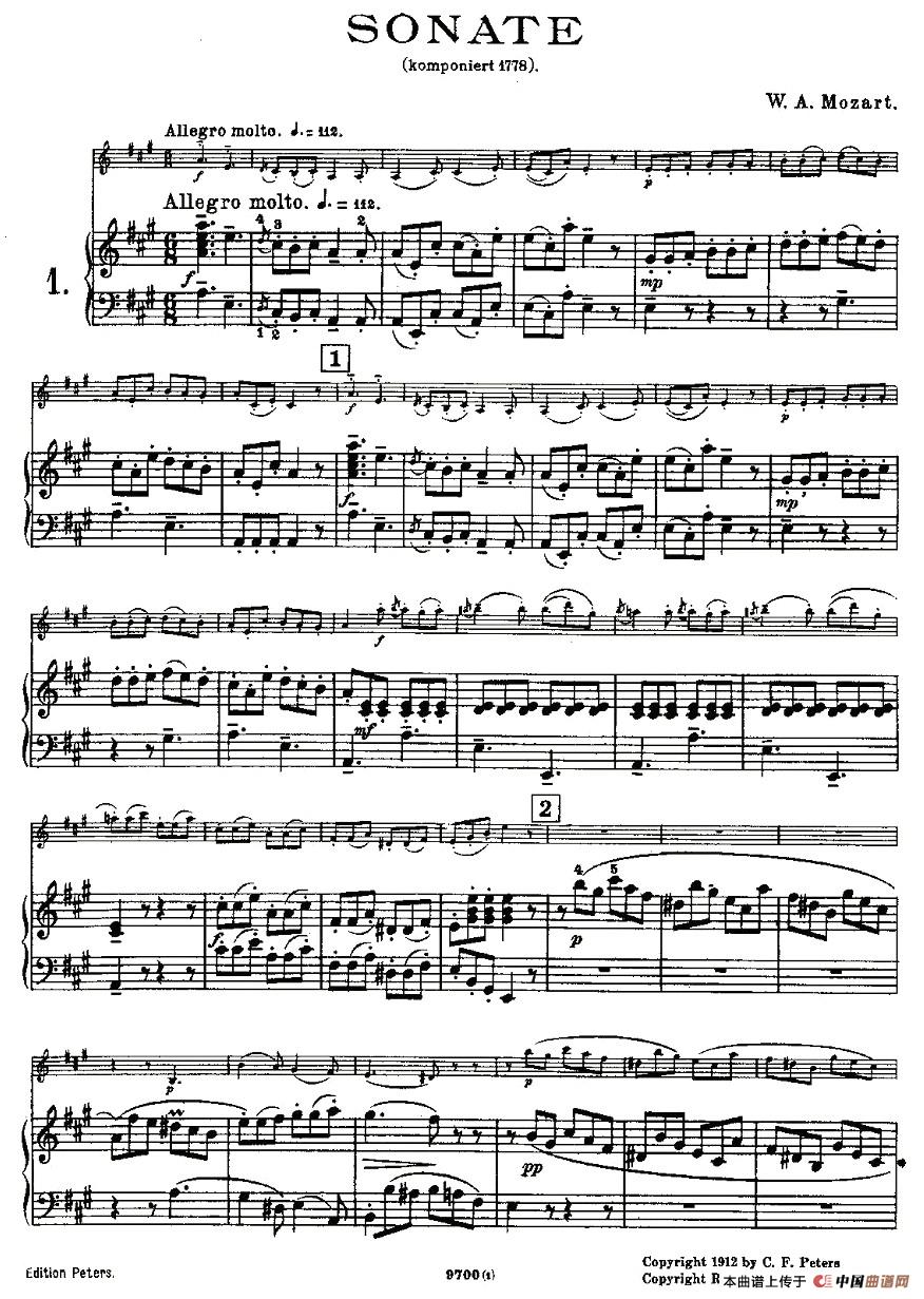 Mozart - Violin Sonata No.1, KV. 305(第一小提琴奏鸣曲)(1)KV. 305-003.jpg