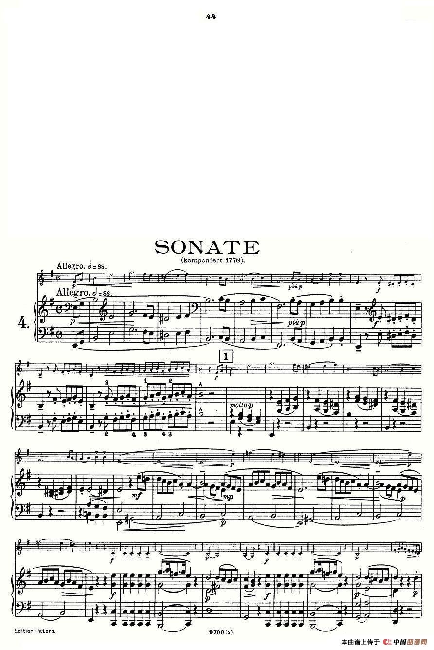 Mozart - Violin Sonata No.4, KV. 304（第四小提琴奏鸣曲）(1)1.jpg