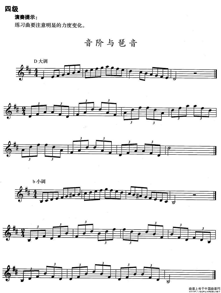 小号考级四级：音阶与琶音（D大调、b小调）(1)小号考级四级：音阶与琶音1.jpg